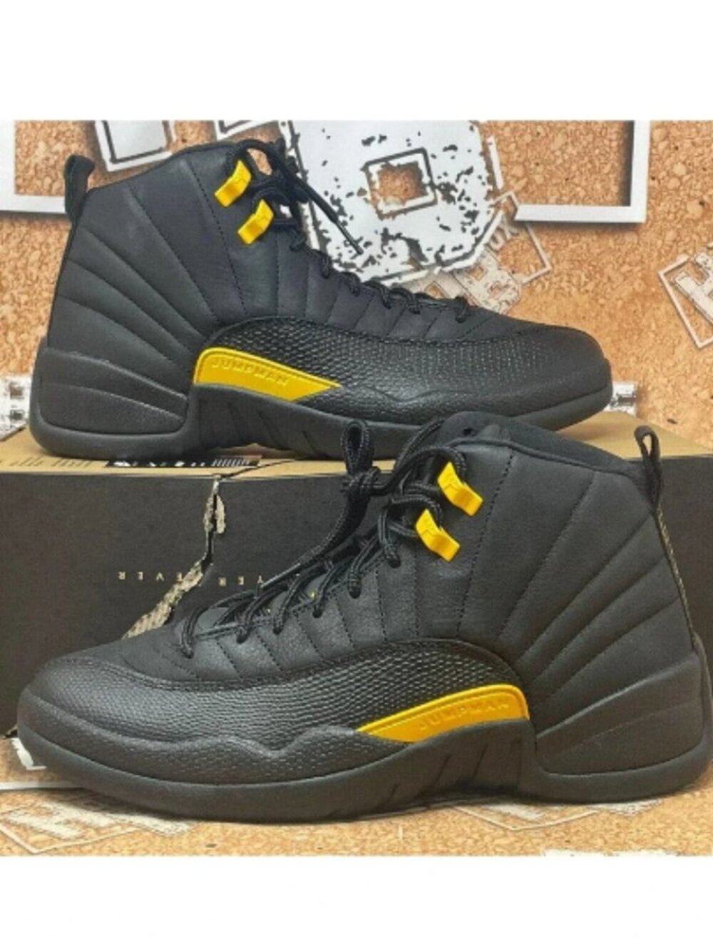 Air Jordan 12 Retro Black Taxi CT8013 071 Basketball Sneakers
